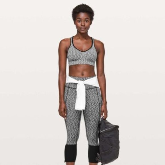 Lululemon Speed Up Lightly Padded Space Dye Sheer T-Back Sports Bra Sz 4 - Picture 10 of 11